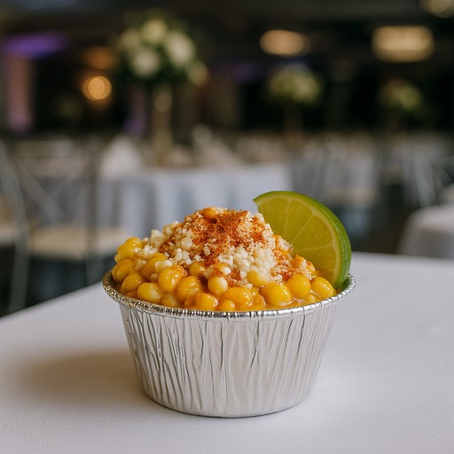 Esquite cup at OC Salsa Venue ad Banquet Hall in Fountain Valley