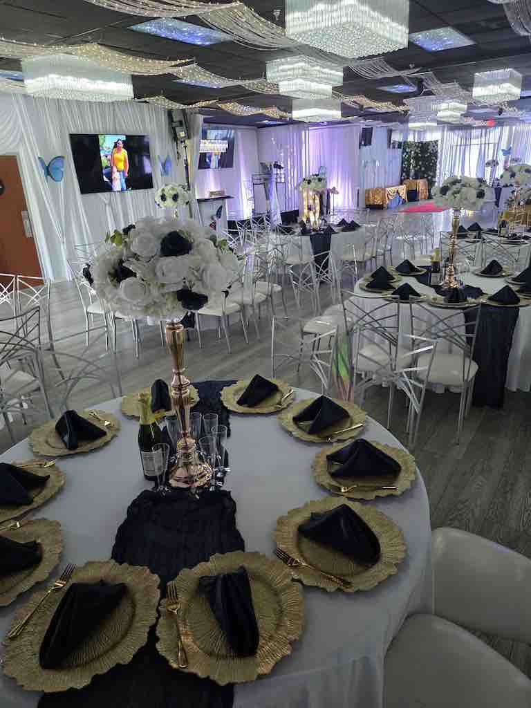 Celebration reception setup