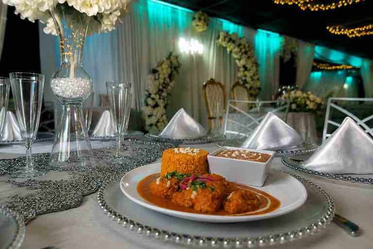 Plated dinner and elegant table presentation included with the Complete Package