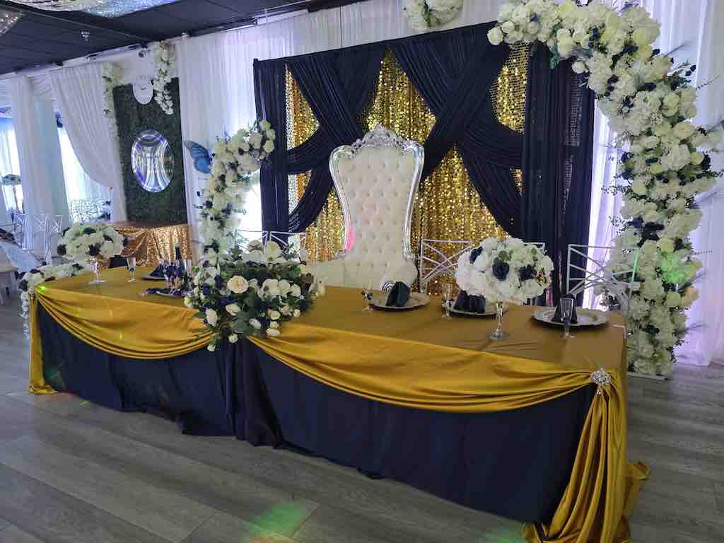 Quinceañera main table setup