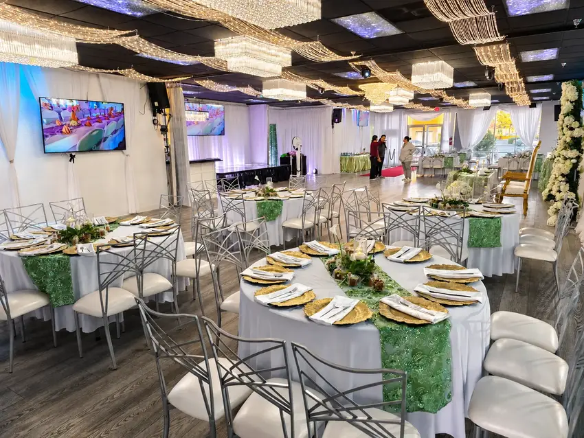 Elegant ballroom reception at OC Salsa Venue