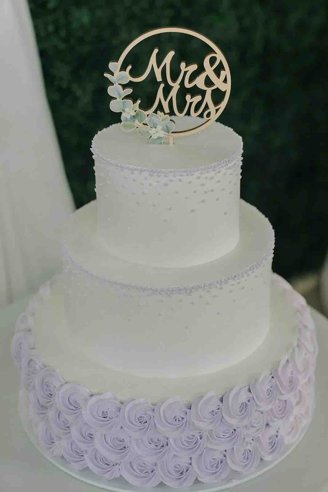 Wedding cake at OC Salsa Venue