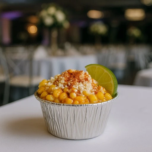 Esquite cup at OC Salsa Venue ad Banquet Hall in Fountain Valley